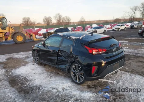 2020 Hyundai Veloster 2.0 Premium из США, поврежденный, VIN KMHTG6AFXLU026192